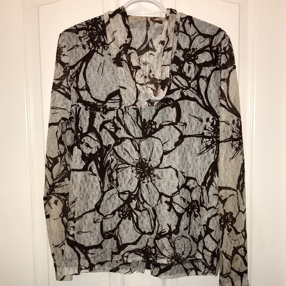 🧵 Floral Brown Hooded Jacket - Picture 2 of 4